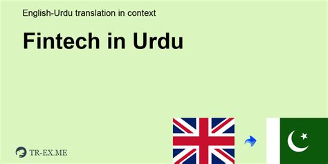 fintech meaning in urdu